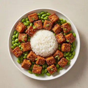 Air Fryer Crispy Tofu Bowl
