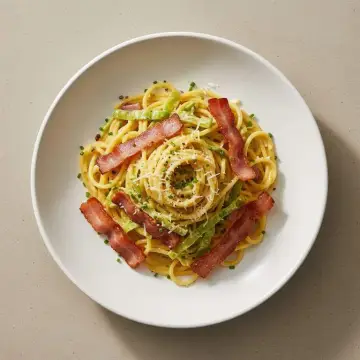 Bacon & Leek Carbonara