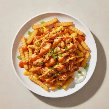 Buffalo Chicken Loaded Fries