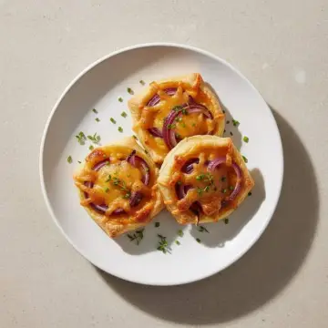 Cheddar & Red Onion Tartlets