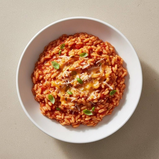 Cheesy Tomato Risotto