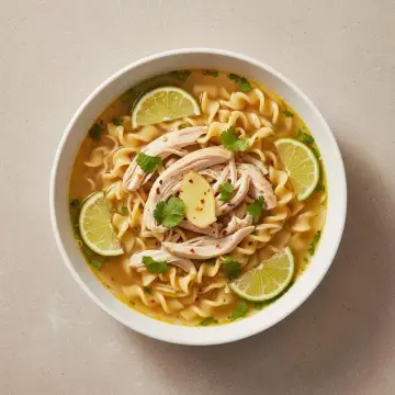 Chicken Lime Noodle Soup