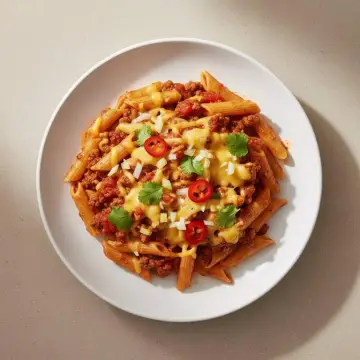 Chilli Cheese Beef Pasta