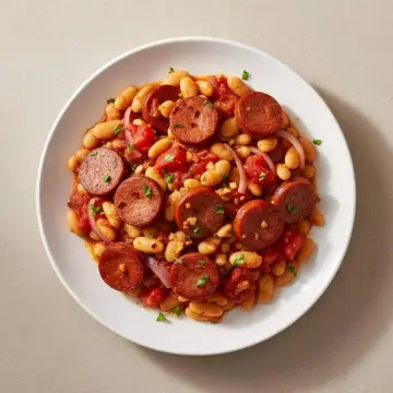 Chorizo Butter Bean Bake