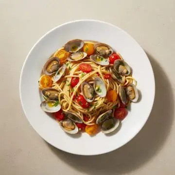 Clam & Tomato Spaghetti