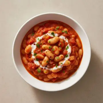 Creamy Tomato Butter Bean Stew