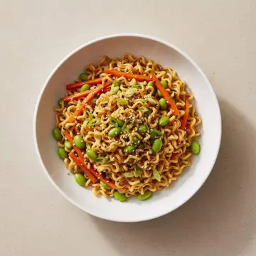 Bowl de fideos con edamame