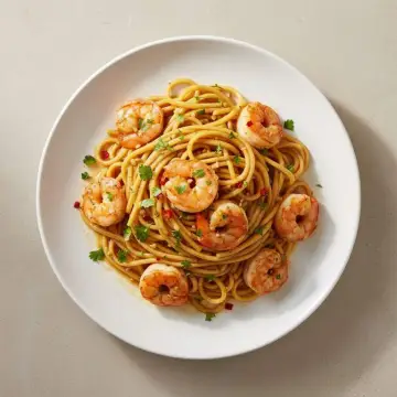 Garlic Butter Shrimp Noodles