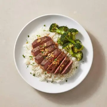 Garlic Butter Steak Rice