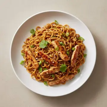 Garlic Chilli Chicken Noodles