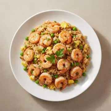 Garlic Prawn Fried Rice