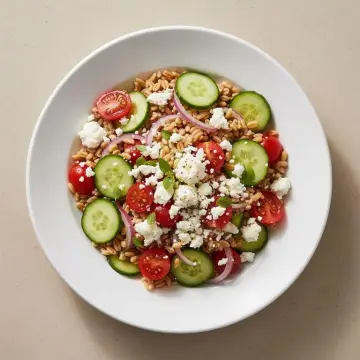 Greek Salad with Feta & Farro