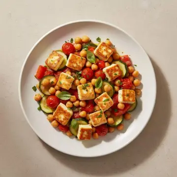 Halloumi & Chickpea Traybake