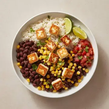Halloumi Burrito Bowls