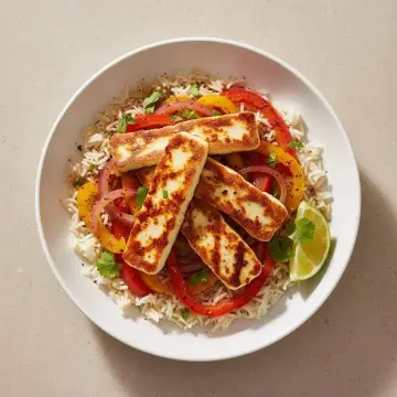 Halloumi Fajita Bowls