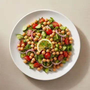 Lemon Herb Chickpea Salad
