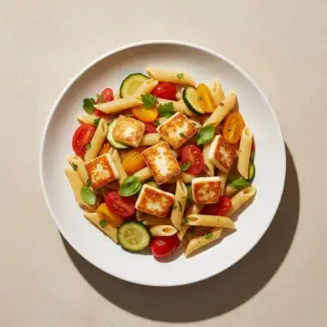 Mediterranean Halloumi Pasta