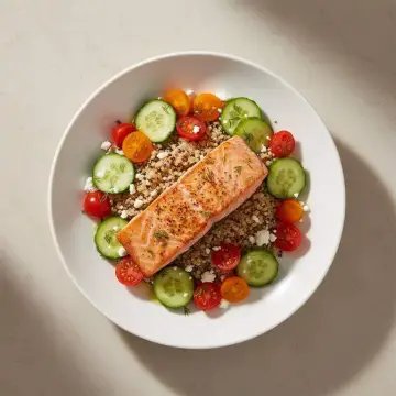 Mediterranean Salmon Bowls