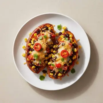 Mexican Loaded Sweet Potato Boats
