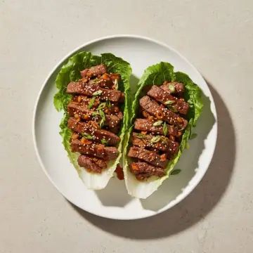 Mongolian Beef Lettuce Cups