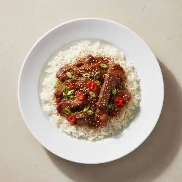 Mongolian Beef Rice