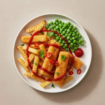 One Pan Fish Finger & Chips Traybake