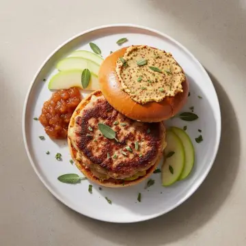 Pork & Apple Burgers