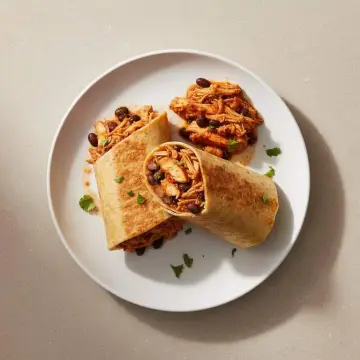 Pulled Chicken Burritos