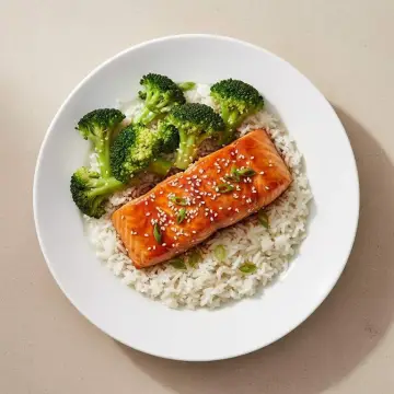 Salmon Teriyaki Rice