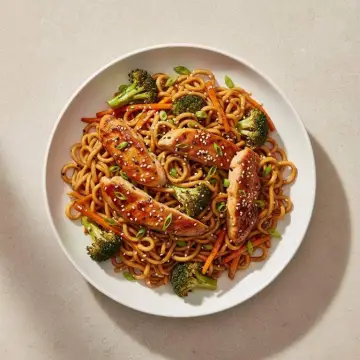Saucy Chicken Teriyaki Noodles