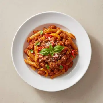Sausage Pepper Penne Ragu