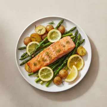 Sheet Pan Salmon & Asparagus
