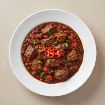 Slow Cooked Beef & Chocolate Chilli