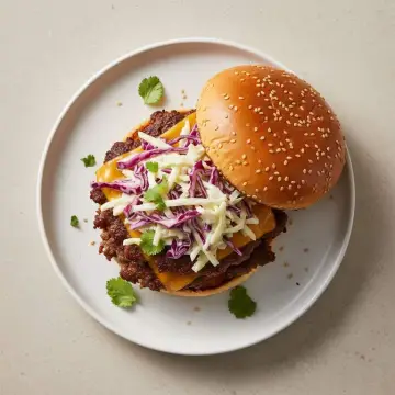 Smash Burger with Slaw