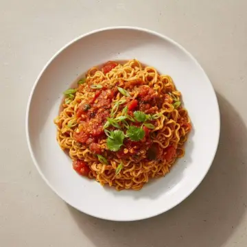 Spiced Tomato Instant Noodles