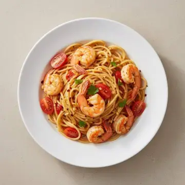 Spicy Prawn Spaghetti