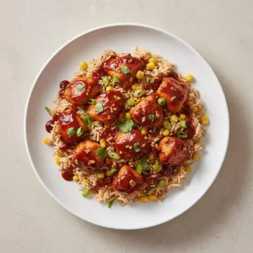 Sticky BBQ Chicken Rice
