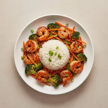 Teriyaki Prawn Rice