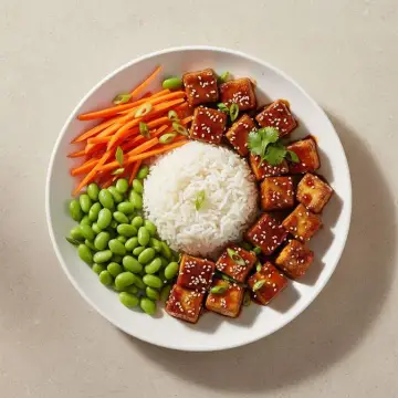 Teriyaki Tofu Rice Bowl