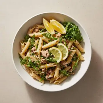 Tuna Lemon Rocket Pasta